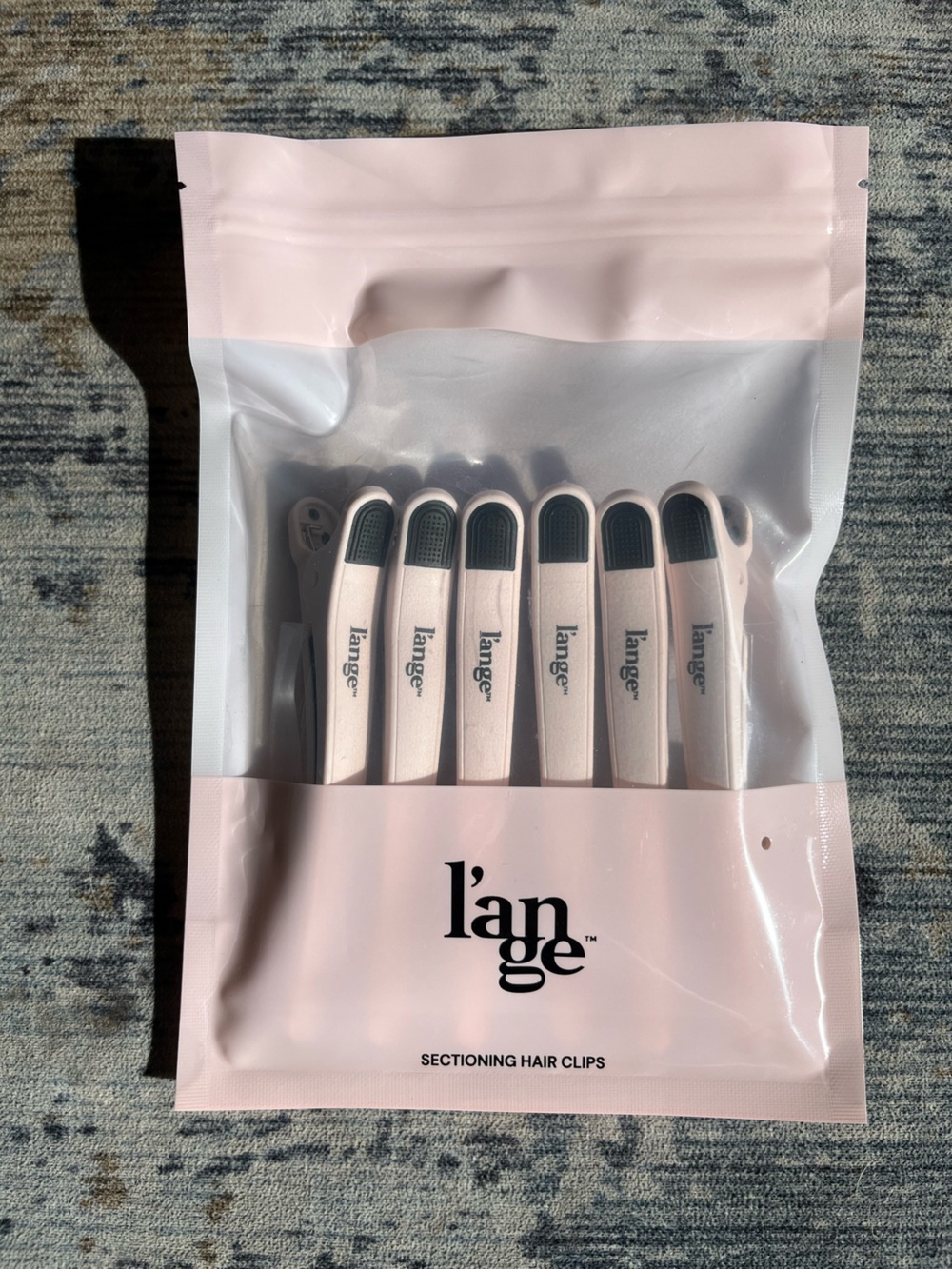 Lange Pink and White Sectioning Hair Clips
